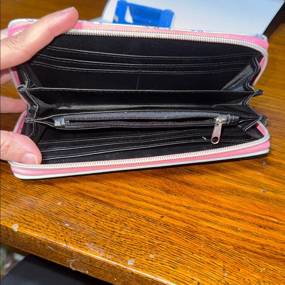 Disney Mint Green Bambi deer & Thumper rabbit bunny zipper Wallet - Picture 10 of 12